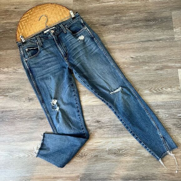 AMO high rise twist loverboy jeans cropped‎ ankle - Picture 2 of 9